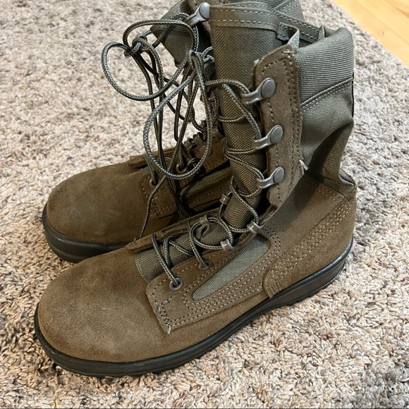 Belleville 600 Sage Green Combat Boots Size 6 - Picture 3 of 14